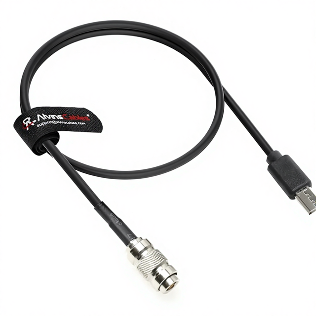 Alvins Cables Timecode Cable for FX3/FX30/A7S3/A1 Cameras DIN to Micro USB Compatible with Atomos UltraSync ONE