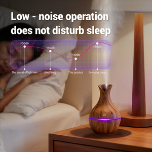 थोक 200 मिलीलीटर यूएसबी इलेक्ट्रिक सुगंध आवश्यक तेल डिफ्यूज़र अल्ट्रासोनिक एयर ह्यूमिडिफायर लकड़ी अनाज घर कार्यालय होटल के लिए लाइट - Product Image 3