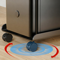 Support universel en métal pour ordinateur de bureau - Plateau de rangement mobile pour châssis d'ordinateur