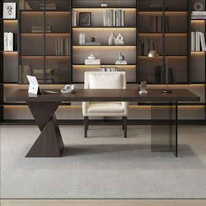 Bàn quản lý đơn giản và cao cấp phong cách tối giản Ý Bàn máy tính văn phòng tại nhà - Product Image 2