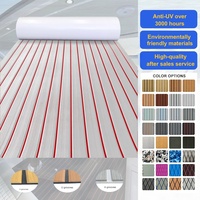 Tapis en mousse EVA auto-adhésifs écologiques imitation teck, antidérapants, pour plateforme de bain, marchepied, revêtement de pont marin, pour bateau à moteur, système de fixation double clic