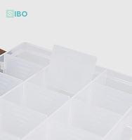 Vente en gros de boîte de pêche multifonctionnelle étanche mini boîte de rangement en plastique boîte d'accessoires de pêche pratique