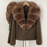 Bettergirl Nouveautés 2026 Veste en cuir d'agneau à col montant et taille cintrée