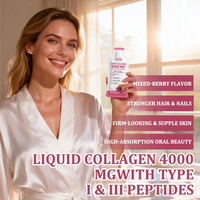 Boisson au collagène liquide OKTW avec peptides de collagène pour une peau, des cheveux et des ongles éclatants, complément alimentaire beauté pour femmes