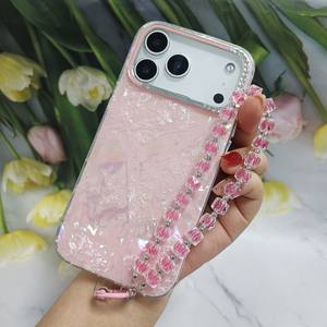 Étui de téléphone portable de luxe antichoc avec chaîne pour <span class=keywords><strong>iPhone</strong></span> 11 12 13 14 15 16 17 Pro Max <span class=keywords><strong>Coque</strong></span> de téléphone en marbre pour <span class=keywords><strong>iPhone</strong></span> - Product Image 3