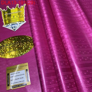 Tissu Bazin Riche Africain de Haute Qualité, Brillant et Doux, Bazin <span class=keywords><strong>Brocart</strong></span> Uni pour Robe - Product Image 6