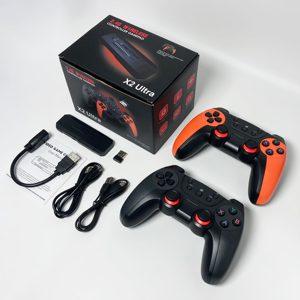 Consola de Juegos X2 Ultra 4K con Dos Controles Inalámbricos de 2.4G, Más de 40000 Juegos Clásicos, 128GB, EmuELEC, Entretenimiento en Casa - Product Image 1