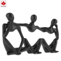 Figurine d'artiste abstraite personnalisée, sculpture silencieuse, décoration d'intérieur