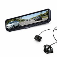 Caméra de tableau de bord avec rétroviseur de streaming, grand angle 120°, HDR, alerte d'angle mort CMS, double caméra, LVDS à faible latence, CarPlay, Android Auto