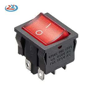 Interruptor de alternância Qiyang em forma de barco com controle de potência de três velocidades 250V 125V