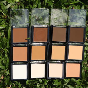 Cadena-brocha <span class=keywords><strong>de</strong></span> maquillaje <span class=keywords><strong>de</strong></span> alta calidad, base mate, polvo compacto prensado - Product Image 6