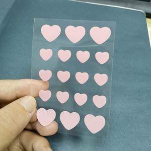 Parches Hidrocoloides para el Acné con Formas Encantadoras, Diseño de Estrella de Cinco Puntas y Corazón, Adhesivos de Protección, Herramienta para el Cuidado de la Piel para Deportes al Aire Libre, Personalizables - Product Image 4