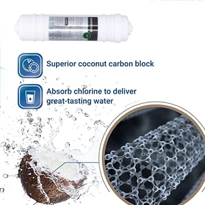 Cartouche de filtre à eau Inthetrend certifiée CE, à haut débit, rechargeable, alcaline, en PP, charbon actif CTO, 0,1 micron - Product Image 3