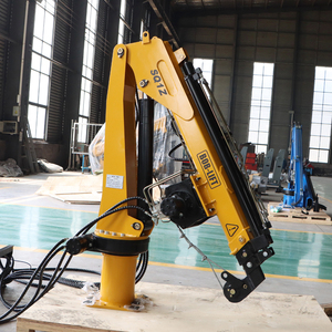 Grue marine puissante de 1 tonne, grue à flèche articulée pour pont de bateau, 1600 kg, 4,23 m, hydraulique pour bateau de pêche - Product Image 1