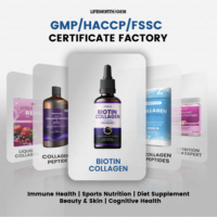 Lifeworth Vente en Gros Gouttes Liquides de Collagène Certifié Collagène Biotine pour la Prise en Charge des Cheveux, de la Peau et des Ongles chez l'Adulte Personnalisable