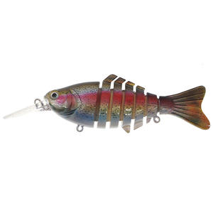 12cm 15g naufrage Wobblers leurres <span class=keywords><strong>de</strong></span> pêche 7 segments articulés manivelle nageur bionique attirail basse leurre - Product Image 4