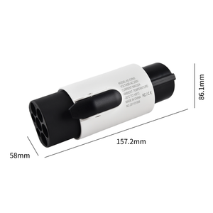EU Type 2 /<span class=keywords><strong>mennekes</strong></span> อะแดปเตอร์ชาร์จ J1772 EV ปลั๊กชาร์จทนทาน32A - Product Image 2