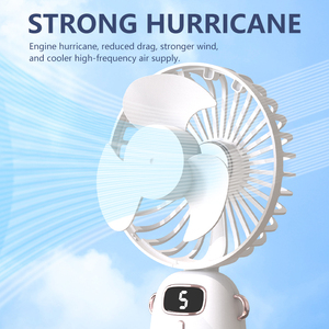 โลโก้ที่กําหนดเองมัลติฟังก์ชั่นมินิชาร์จพัดลมพกพาระบายอากาศระบายความร้อนพัดลมมินิมือถือสวมใส่พัดลมพกพาขนาดเล็ก - Product Image 5