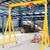 Grue à portique mobile portable de 1 à 3 tonnes avec palan électrique pour atelier et entretien