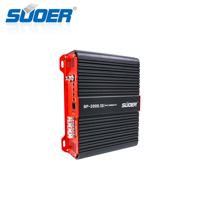 Suoer BP-2000.1D-J 6000w Car Amplifier Professional Supplier 2000 WATTS Car Amplifier 2000/3000/5000/8000 Watts