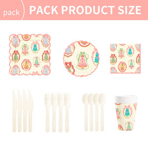 Decoración para Fiesta de Cumpleaños con Temática de Feliz Cumpleaños DAMAI, Platos Desechables de Papel para Pastel, Vasos, Servilletas con Juego de Cubiertos - Product Image 6