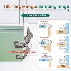 Bisagra Moderna de Acero Inoxidable con Cierre Suave de 180 Grados para Muebles de Cocina, Especial para Hoteles - Product Image 5