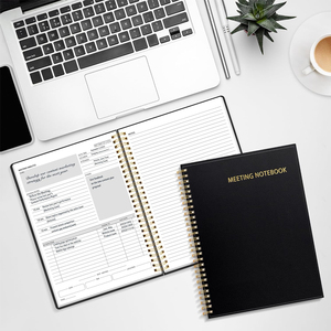 Custom Spiral B5 Meeting Notebook Hardcover Professional <strong>Project</strong> <strong>Planner</strong> with Agenda Minutes Organizer for Office Business - Product Image 6