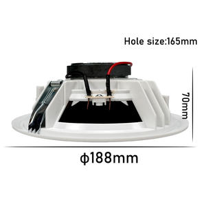 Venta caliente de fábrica Económico 15W 70-100V Altavoz de techo Altavoz de 6 pulgadas Subwoofer estéreo para uso escolar y hospitalario - Product Image 6