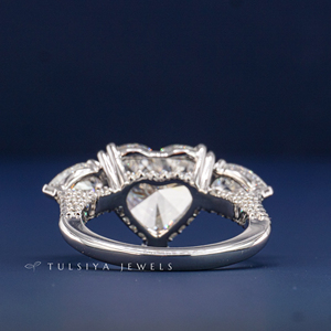14K Solid Gold Lab Created <b>Diamond</b> <b>Ring</b> for Women Elegant Sparkling Synthetic <b>Diamond</b> <b>Ring</b> Fine Jewelry Gift for Anniversary - Product Image 4
