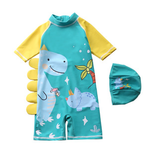 Traje de Baño de Verano Personalizado para Bebés y Niños Pequeños, Traje de Baño de Manga Corta con Estampado de Dibujos Animados, Traje de Baño de Una Pieza para Niños - Product Image 3