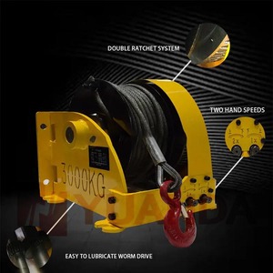 יד כננת עגינה הימית כננת ידנית 5 טון 1 טון 2 טון 3 טון גבוהה קיבולת מתיחה קבוע חוט חבל יד כננת - Product Image 4