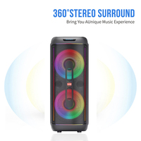 CH-15201 Nouvelles enceintes Bluetooth doubles de 15 pouces, enceintes de karaoké sans fil professionnelles