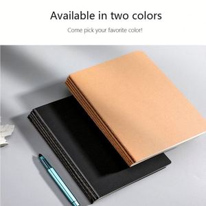 Wholesale Kraft Horizontal-lined Grid Large B5 Eco Friendly <b>Blank</b> Student Art Drawing A5 <b>Notebook</b> for School - Product Image 6