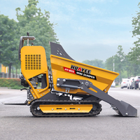 Mini-dumper chenillé multifonctionnel avec livraison gratuite, mini-dumper 800 kg 500 kg, mini-transporteur, camion benne pour la construction