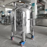 Réservoir de mélange de liquides chimiques en acier inoxydable de 500 litres personnalisé en usine avec agitateur, réservoir de mélange de liquides, réservoir de stockage