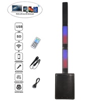 Sistema de Altavoces PA Profesional de Audio de 800 W y 8 Pulgadas, Caja de Sonido Portátil para Karaoke, BT TWS, con Micrófono FM, Bocina Parlante