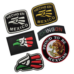 Sulaman HECHO EN Meksiko burung emas benang nasional lambang <span class=keywords><strong>Hook</strong></span> <span class=keywords><strong>Loop</strong></span> patch untuk pakaian topi dan dekorasi ransel - Product Image 1