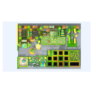 Area Giochi Interna a Tema Giungla in Plastica Morbida per Bambini, Parco Trampolini, Casetta per Giochi di Ruolo, Attrezzatura per Feste e Noleggio CE - Product Image 2