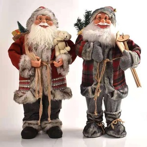 Bambola di alta qualità di <span class=keywords><strong>Babbo</strong></span> Natale Deluxe di 45cm in piedi vecchio uomo decorazione per finestre di natale sala regalo che mostra <span class=keywords><strong>Babbo</strong></span> Natale - Product Image 1