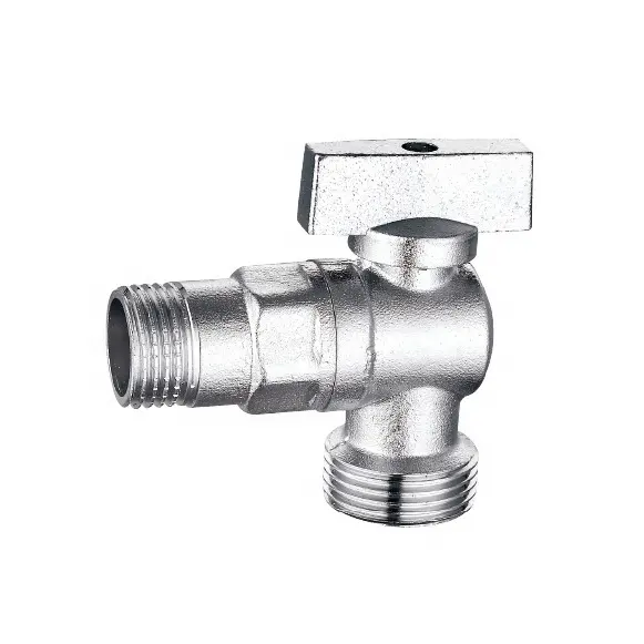 OEM 1/2 inch*3/4 inch wash machine zinc brass angle valve ball valve accept