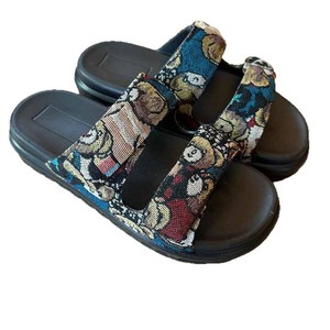 Sandales d'été pour hommes à double bride, légères avec <span class=keywords><strong>semelle</strong></span> intermédiaire en EVA, tige en <span class=keywords><strong>feutre</strong></span> respirant, <span class=keywords><strong>semelle</strong></span> antidérapante, design plateforme tendance - Product Image 3