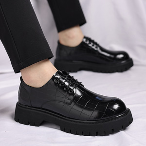 IStapromo Gifts Men's Wide Fit Breathable PU Leather Oxford <b>Shoes</b> Formal Business Office Career Professional Wedding <b>Shoes</b> - Product Image 2