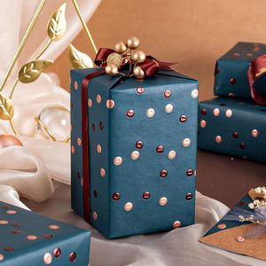 Rollo de Papel de Regalo Azul Marino Homeral Manly, 46.8 Pies Cuadrados, de una Sola Cara, Reciclable, para el Día del Padre, Cumpleaños, Manualidades - Product Image 3