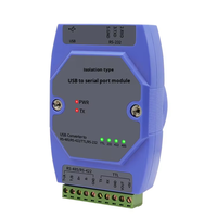 Módulo Convertidor de Puerto Serie Cuatro en Uno USB RS485/RS232/RS422/TTL TAIHUA con Protección de Aislamiento Fuerte y Montaje Industrial DIN