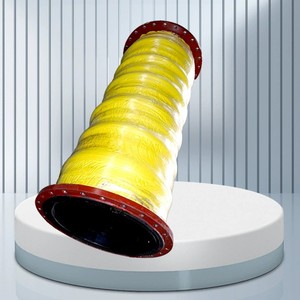 Tuyau en caoutchouc à bride de grand diamètre, tuyau de drainage et d'aspiration enterré en acier pour le déchargement de sable minier - Product Image 4
