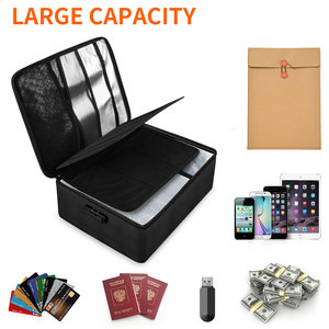 2025 người đàn ông Vali du lịch an toàn accordion không thấm nước máy tính xách tay tổ chức chống cháy tài liệu A4 mở rộng túi thư mục tập tin với khóa - Product Image 3