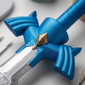 Épée jouet en mousse PU de 42,52 pouces, inspirée de la légende de <span class=keywords><strong>Zelda</strong></span> <span class=keywords><strong>Skyward</strong></span>, personnalisable OEM, légère, durable, accessoire de cosplay, arme de scène fantastique - Product Image 3