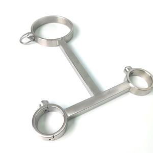 काले सम्राट स्टेनलेस स्टील कॉलर कलाई के साथ टी प्रकार बंधन बीडीएसएम सेक्स खिलौने थोक के वयस्क खिलौने - Product Image 5