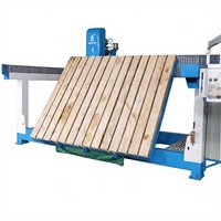 Scie à pont CNC 5 axes Hualong robuste pour la découpe de pierre, haute productivité, avec moteur et engrenages, pour granit, quartz, marbre et carrelage