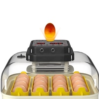 Nouvelle couveuse automatique à œufs en promotion, capacité 15 œufs pour poulets et canards, avec double alimentation, machine d'éclosion haute précision